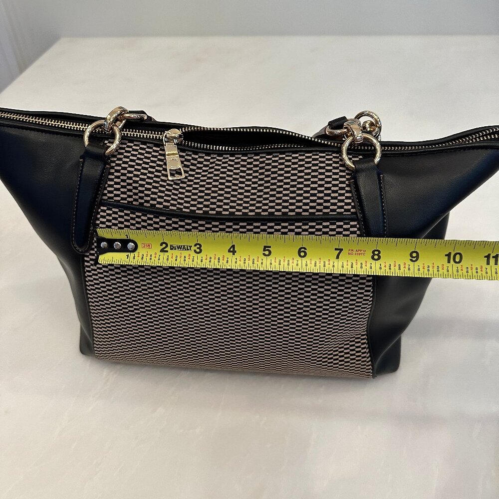 Coach/ Legacy Jacquard AVA Tote Bag F57246/ Black Leather w Gold Hardware/ NWOT - Picture 14 of 16